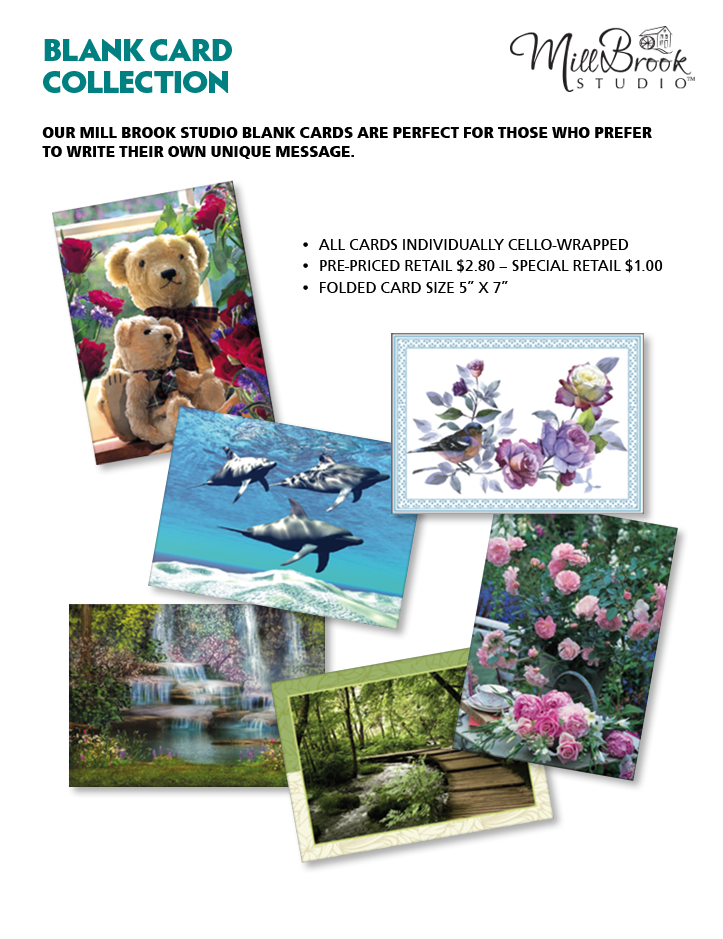 Mill Brook Studio Blank Wholesale Greeting Cards
